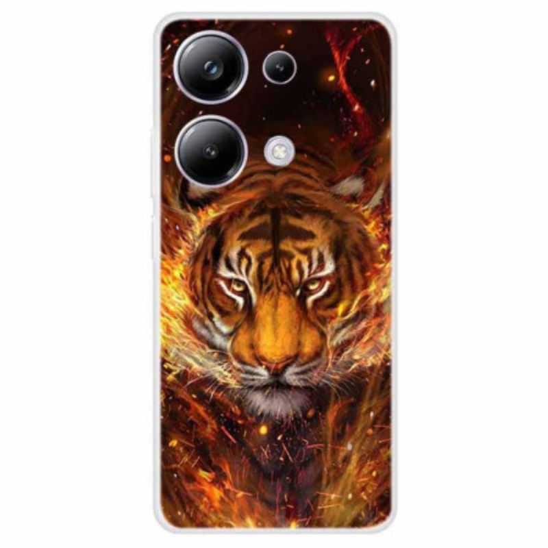 Maskica Xiaomi Redmi Note 13 Pro 4g Maskice Za Mobitele Tigar U Plamenu