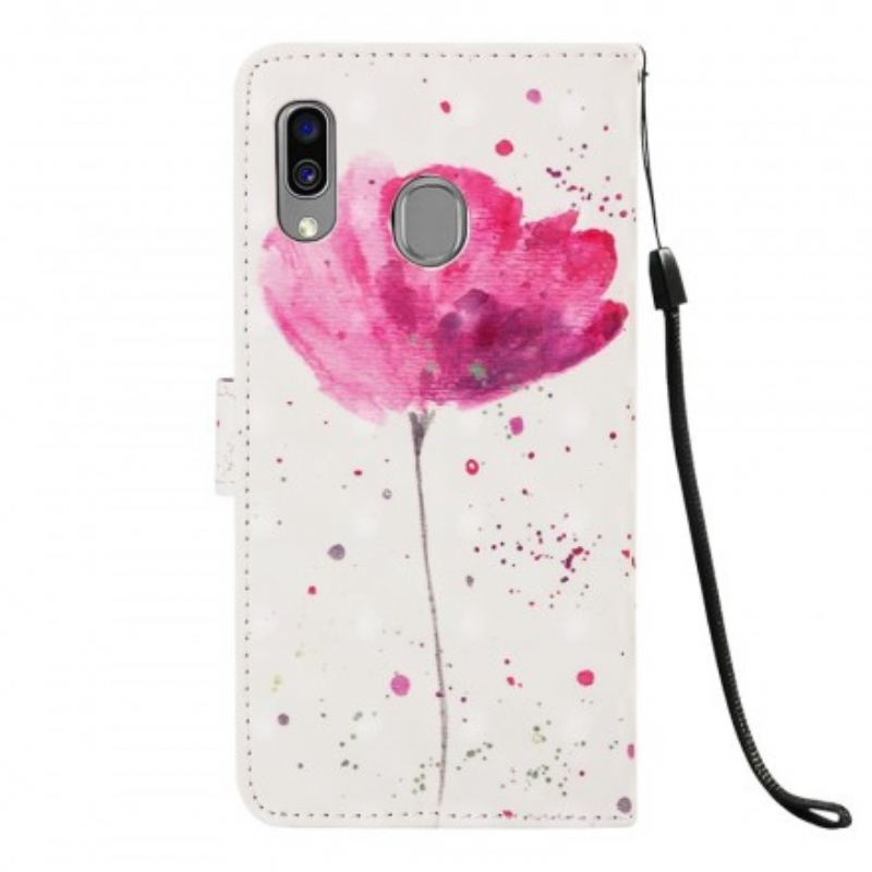 Maskica Samsung Galaxy A40 Akvarel Mak