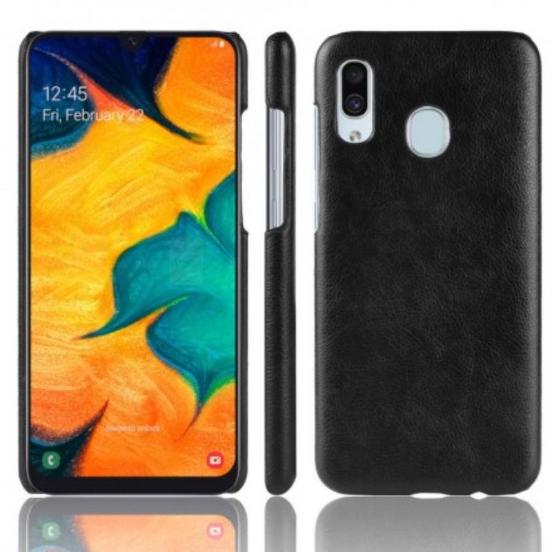 Maskica Samsung Galaxy A40 Litchi Kožni Efekt