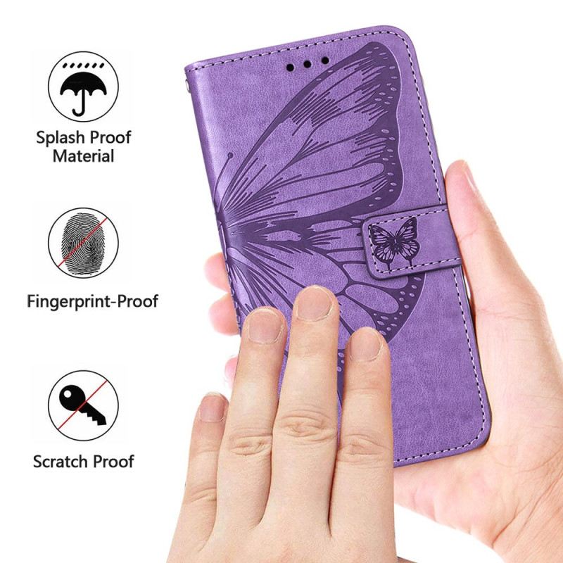 Flip Futrola Oppo Reno 11 5g Maskice Za Mobitele Cvjetni Leptir S Remenom