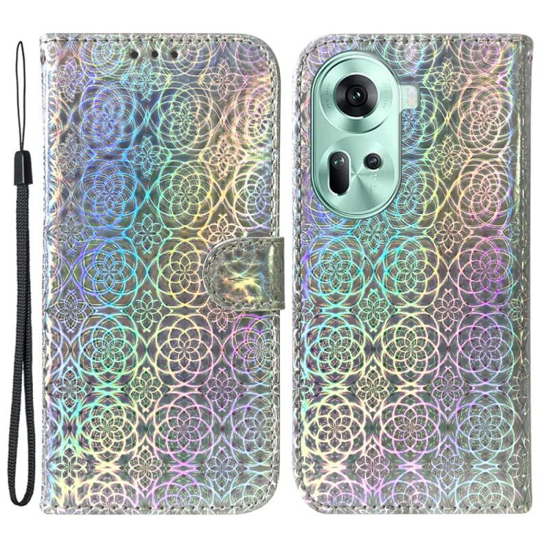 Flip Futrola Oppo Reno 11 5g Maskice Za Mobitele Disco Stil S Remenom