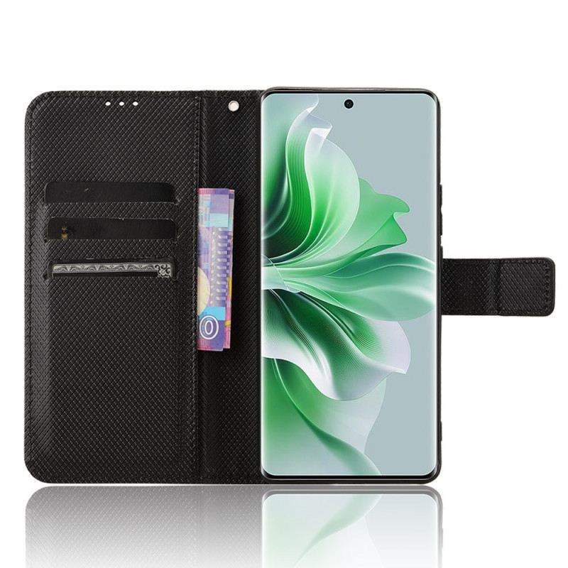 Flip Futrola Oppo Reno 11 5g Remen S Dijamantnom Teksturom