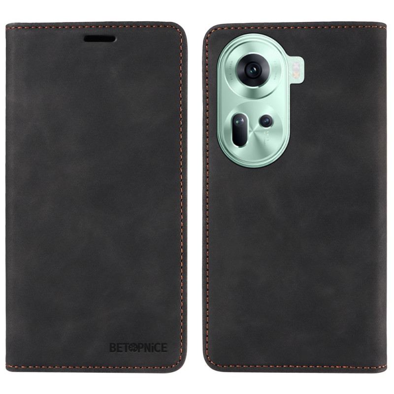 Flip Futrola Za Oppo Reno 11 5g Betopnice Suede Effect Rfid Blokiranje