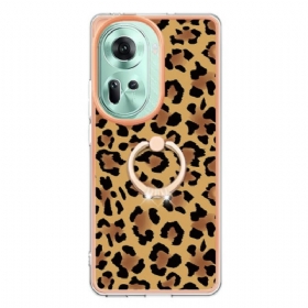 Maskica Oppo Reno 11 5g Maskice Za Mobitele Držač Prstena S Uzorkom Leoparda