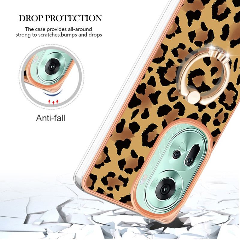 Maskica Oppo Reno 11 5g Maskice Za Mobitele Držač Prstena S Uzorkom Leoparda