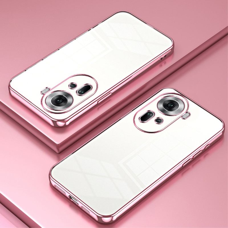 Maskica Oppo Reno 11 5g Prozirni Metalni Rubovi