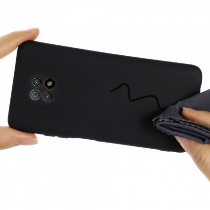 Maskica Xiaomi Redmi Note 9T Tekući Silikon I Uže