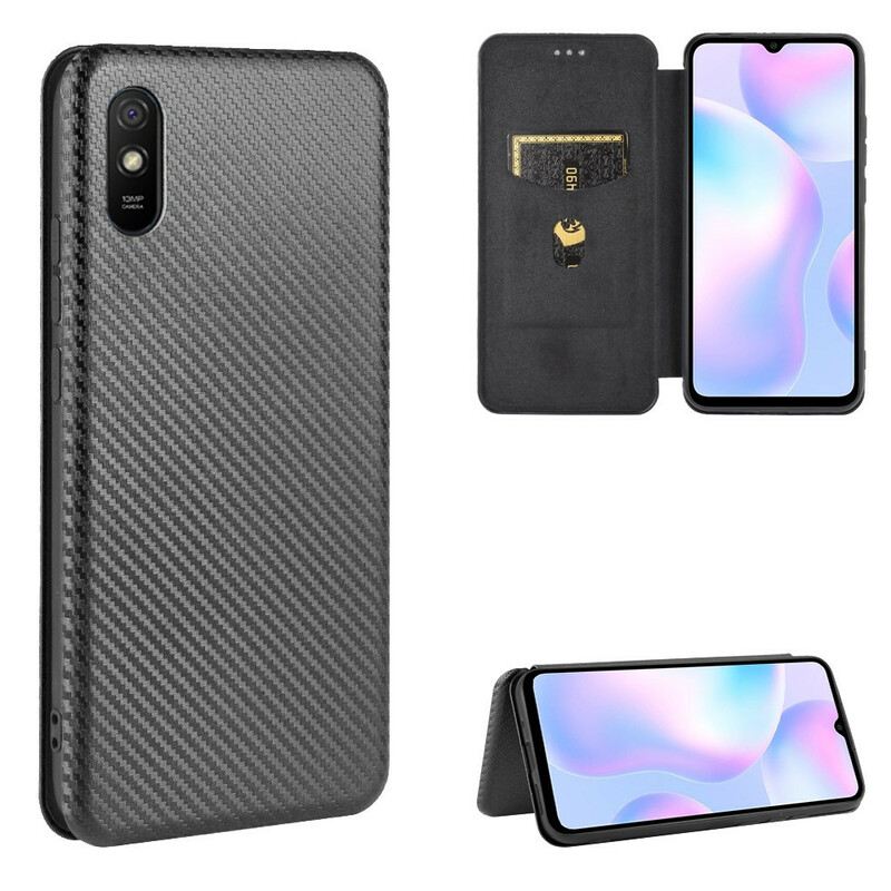 Flip Futrola Xiaomi Redmi 9A Kožna Futrola Karbonski Silikon U Boji