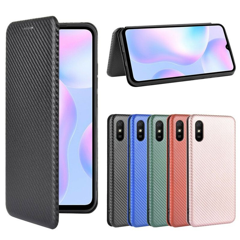 Flip Futrola Xiaomi Redmi 9A Kožna Futrola Karbonski Silikon U Boji