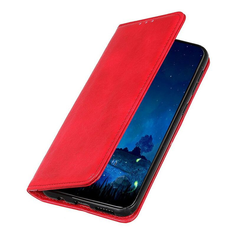 Flip Futrola Xiaomi Redmi 9A Kožna Futrola Teksturirana Podijeljena Koža