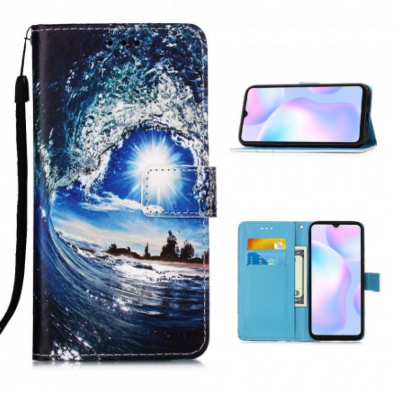 Kožna Futrola Xiaomi Redmi 9A Daydreams Lanyard Landscape