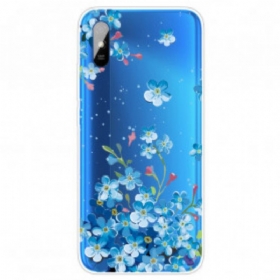 Maskica Xiaomi Redmi 9A Buket Plavog Cvijeća