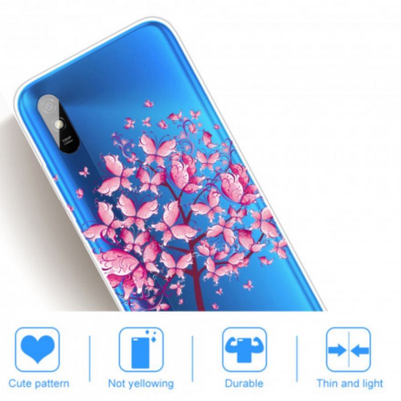 Maskica Xiaomi Redmi 9A Ružičasta Krošnja Drveta