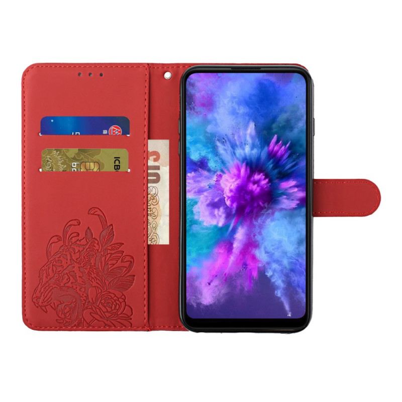 Flip Futrola Xiaomi Redmi Note 10 Pro Barokni Tigar S Remenčićima