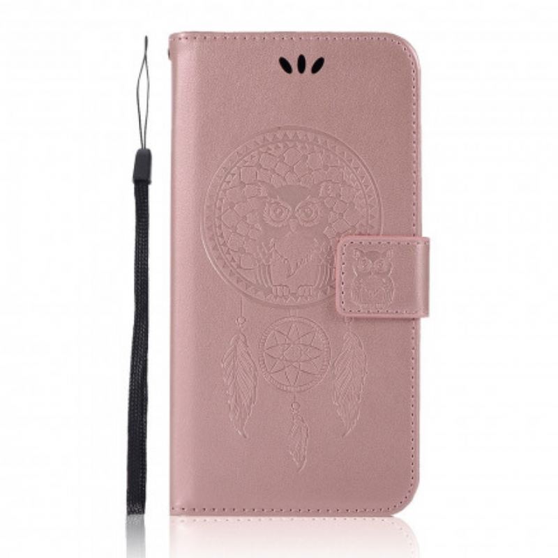 Futrola Xiaomi Redmi Note 10 Pro Sova S Kožnim Efektom Dreamcatcher