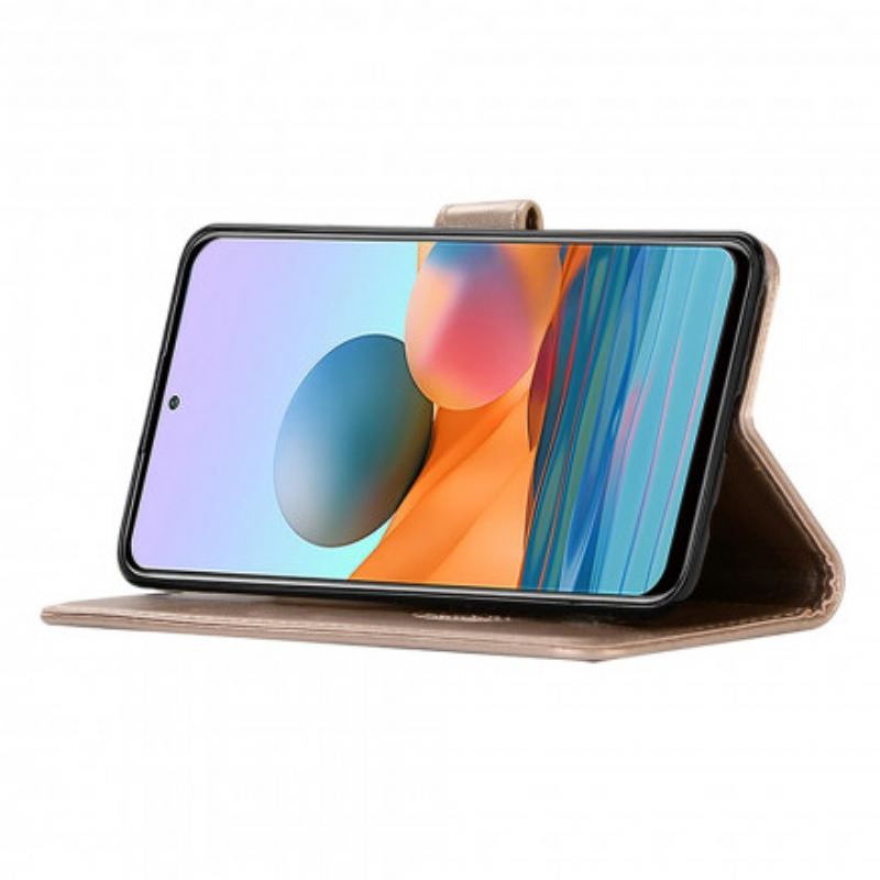 Futrola Xiaomi Redmi Note 10 Pro Sova S Kožnim Efektom Dreamcatcher