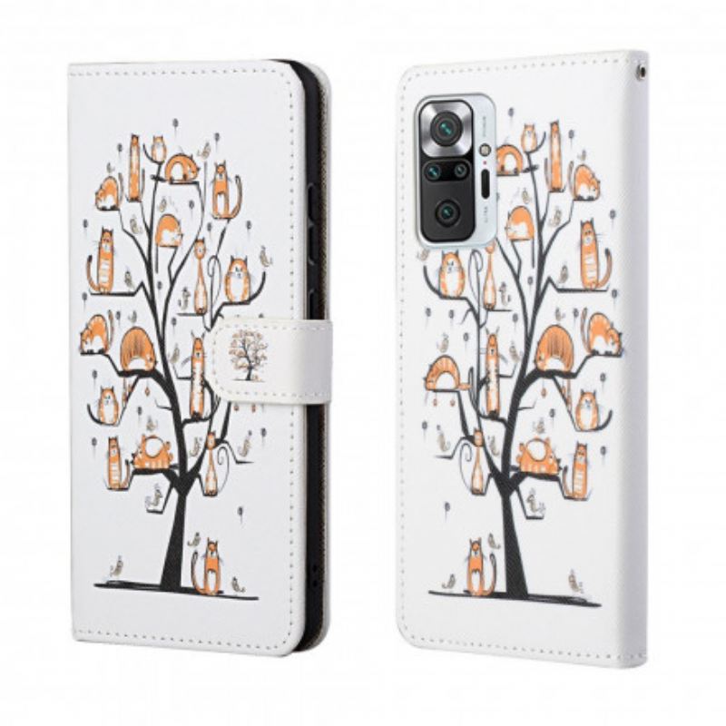 Kožna Futrola Xiaomi Redmi Note 10 Pro Funky Cats S Remenom