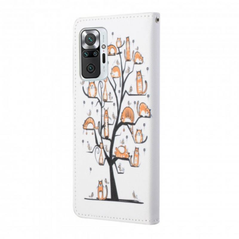 Kožna Futrola Xiaomi Redmi Note 10 Pro Funky Cats S Remenom