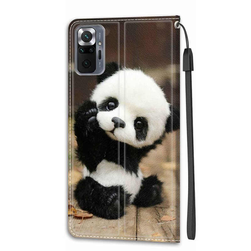 Kožna Futrola Xiaomi Redmi Note 10 Pro Mala Panda S Remenom