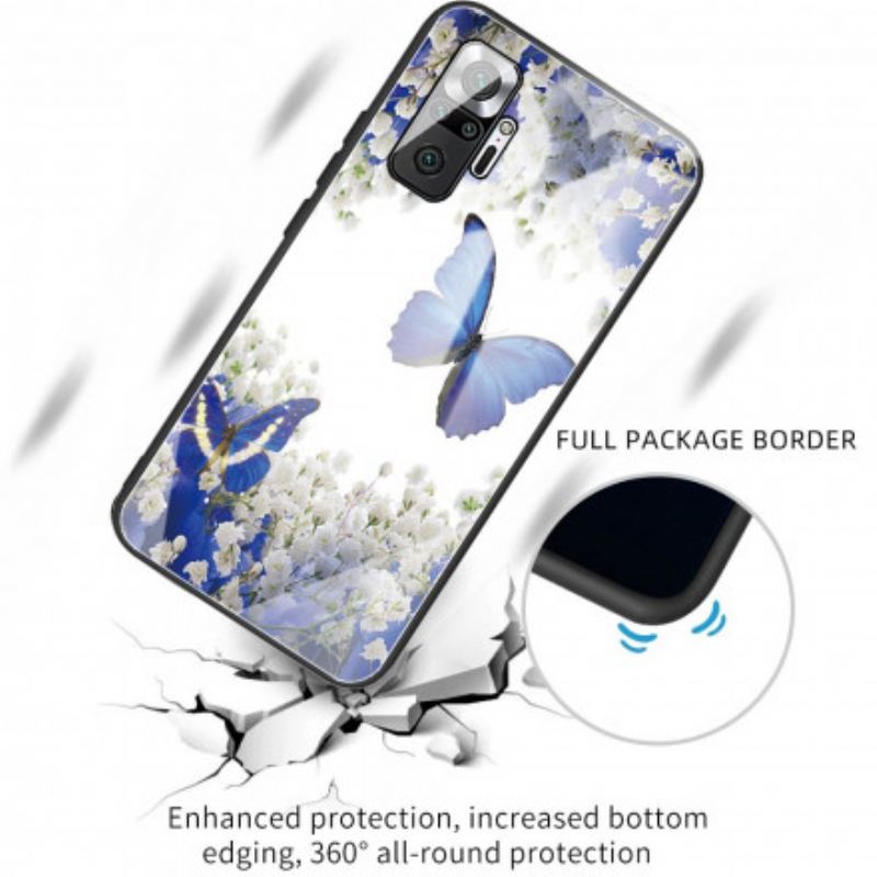 Maskica Xiaomi Redmi Note 10 Pro Butterflies Design Kaljeno Staklo