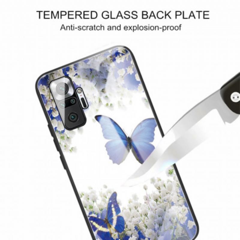 Maskica Xiaomi Redmi Note 10 Pro Butterflies Design Kaljeno Staklo