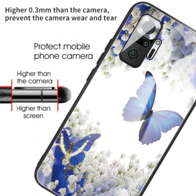 Maskica Xiaomi Redmi Note 10 Pro Butterflies Design Kaljeno Staklo