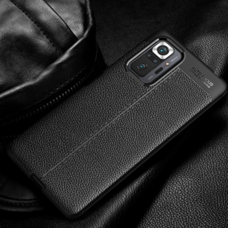 Maskica Xiaomi Redmi Note 10 Pro Leather Effect Litchi Dvostruka Linija