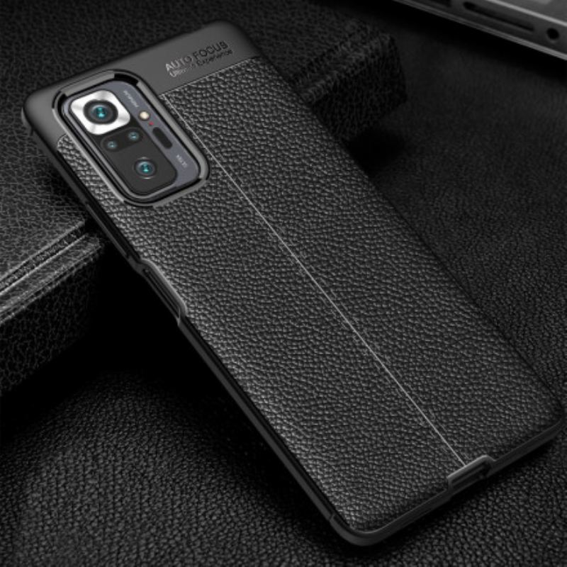 Maskica Xiaomi Redmi Note 10 Pro Leather Effect Litchi Dvostruka Linija