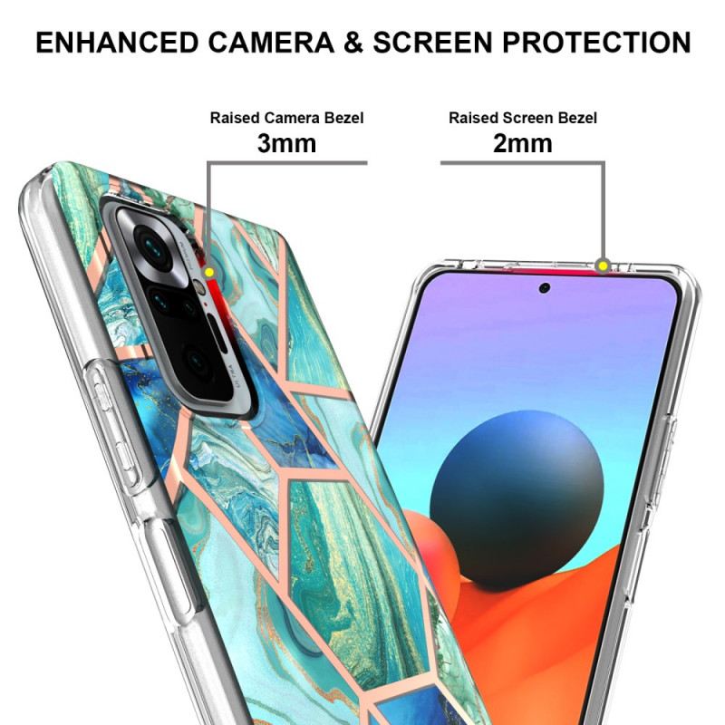 Maskica Xiaomi Redmi Note 10 Pro Mramor Intenzivne Geometrije