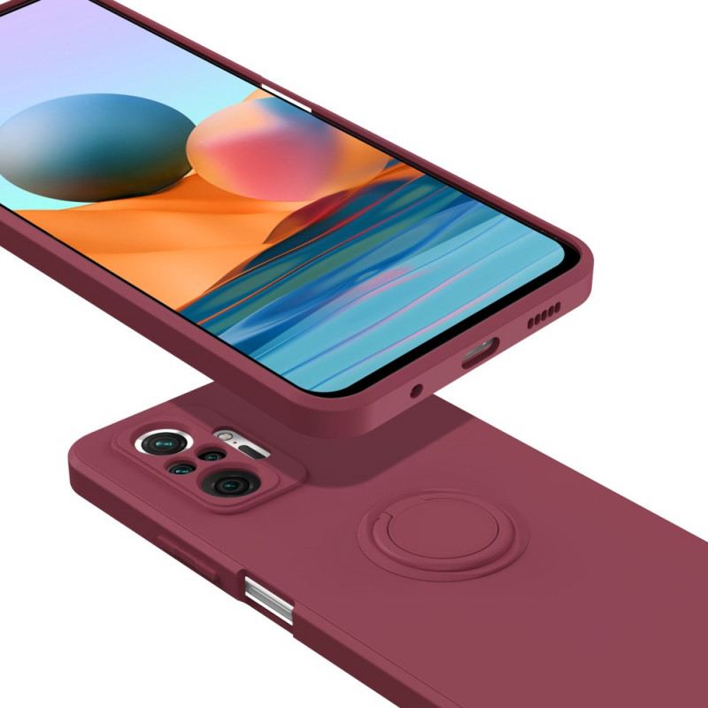 Maskica Xiaomi Redmi Note 10 Pro Prsten I Uže Od Tekućeg Silikona