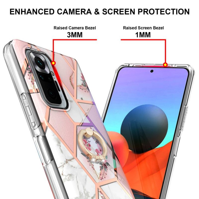 Maskica Xiaomi Redmi Note 10 Pro Prsten-nosač Cvijeće