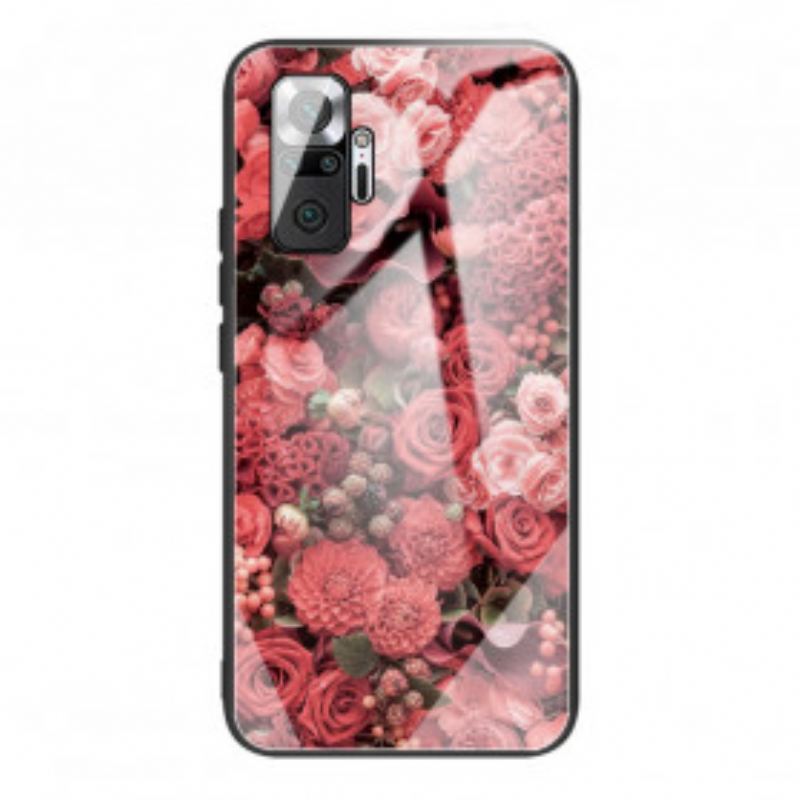 Maskica Xiaomi Redmi Note 10 Pro Rose Flowers Kaljeno Staklo