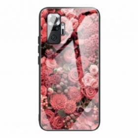 Maskica Xiaomi Redmi Note 10 Pro Rose Flowers Kaljeno Staklo