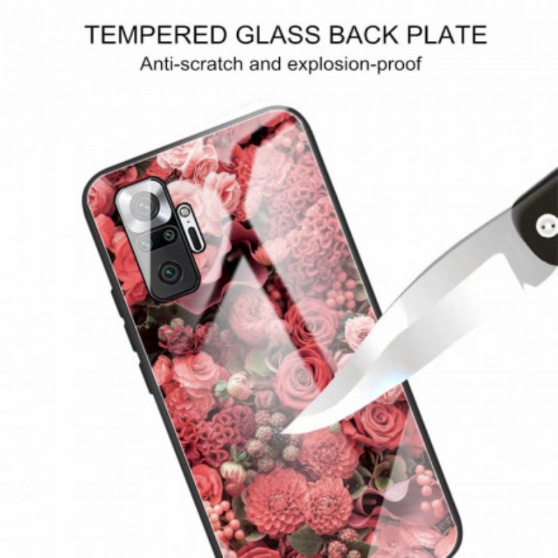 Maskica Xiaomi Redmi Note 10 Pro Rose Flowers Kaljeno Staklo