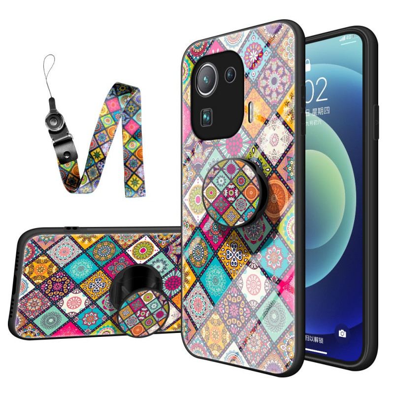 Maskica Xiaomi Mi 11 Pro Patchwork Magnetski Držač