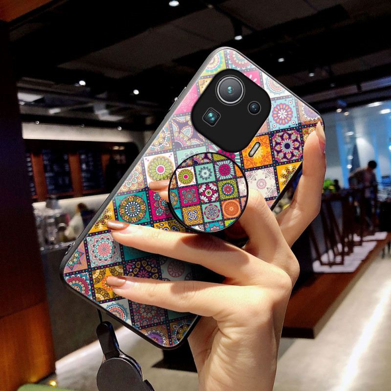 Maskica Xiaomi Mi 11 Pro Patchwork Magnetski Držač