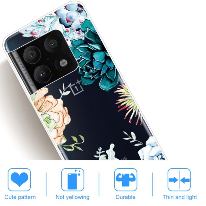 Maskica OnePlus 10 Pro 5G Bešavno Cvijeće U Akvarelu