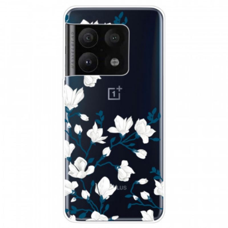 Maskica OnePlus 10 Pro 5G Bijelo Cvijeće