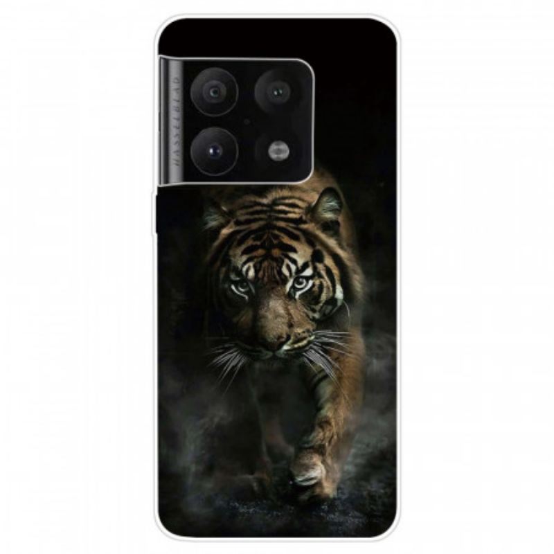 Maskica OnePlus 10 Pro 5G Fleksibilni Tigar U Magli