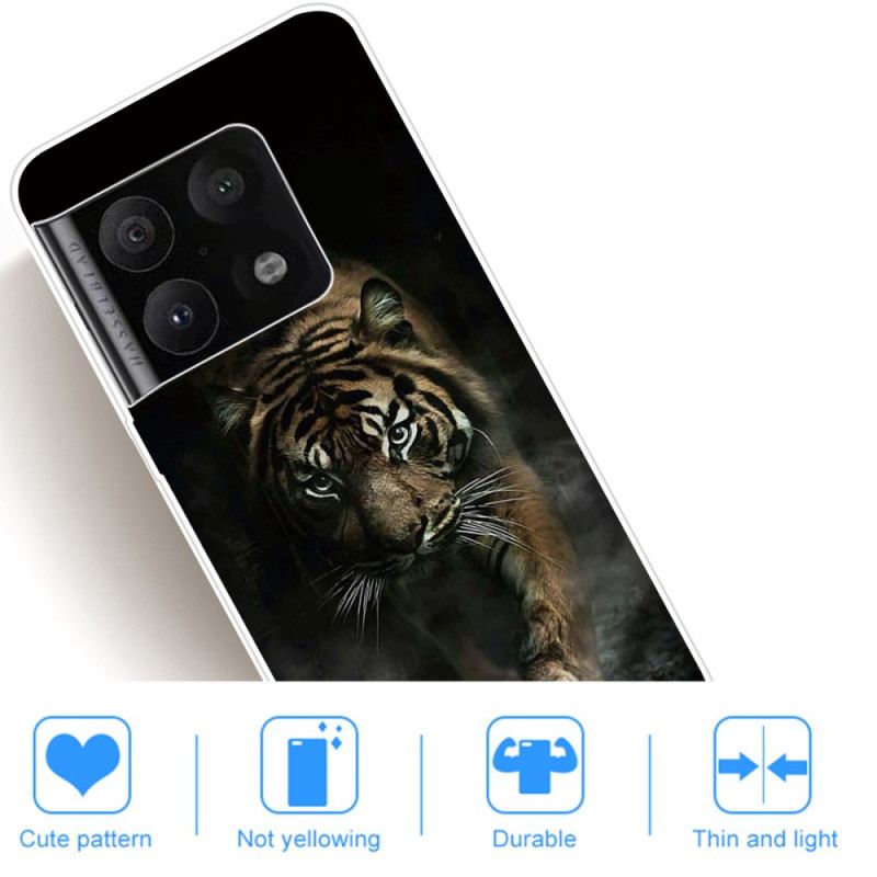 Maskica OnePlus 10 Pro 5G Fleksibilni Tigar U Magli