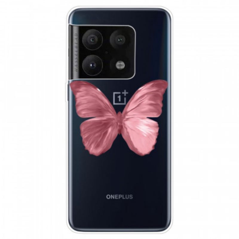 Maskica OnePlus 10 Pro 5G Pink Leptir Crijevo