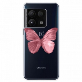 Maskica OnePlus 10 Pro 5G Pink Leptir Crijevo