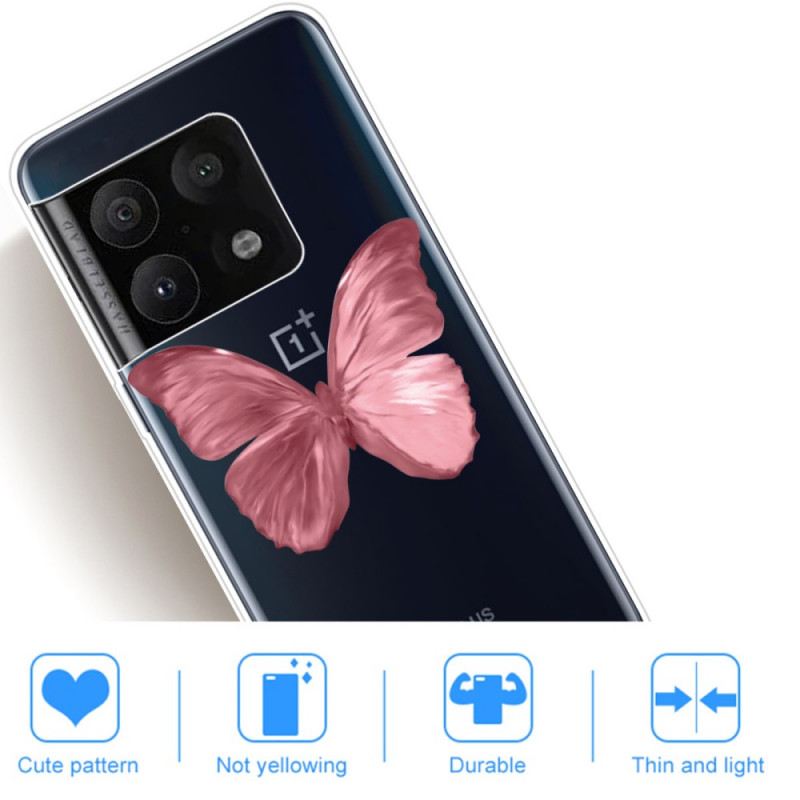 Maskica OnePlus 10 Pro 5G Pink Leptir Crijevo