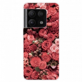 Maskica OnePlus 10 Pro 5G Ružičasto Cvijeće