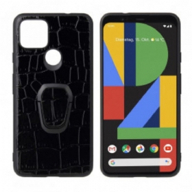 Maskica Google Pixel 4A 5G Nosač Za Prsten U Krokodilskom Stilu