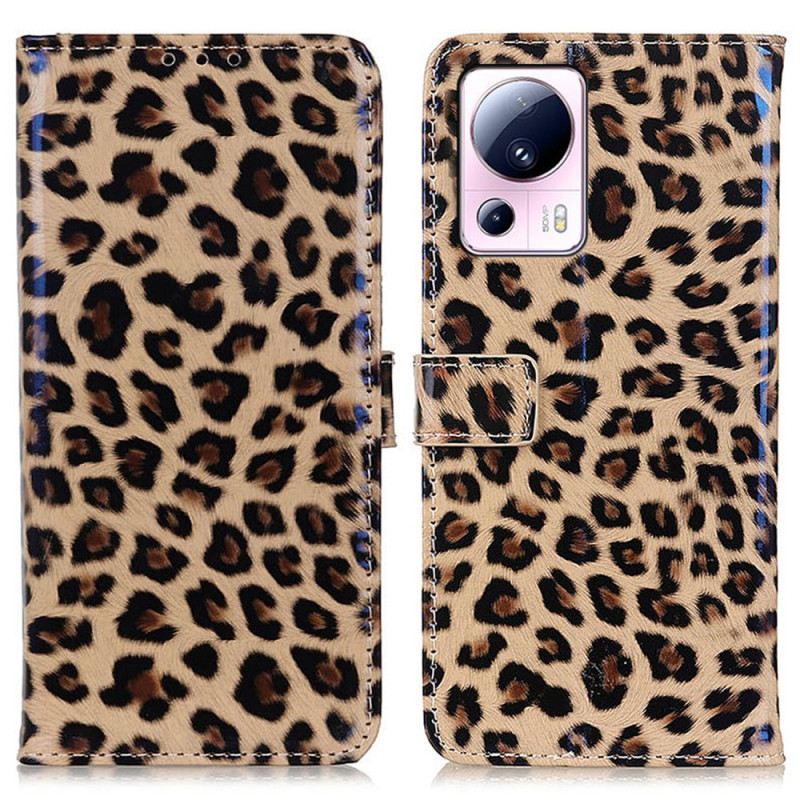 Flip Futrola Xiaomi 13 Lite Leopard