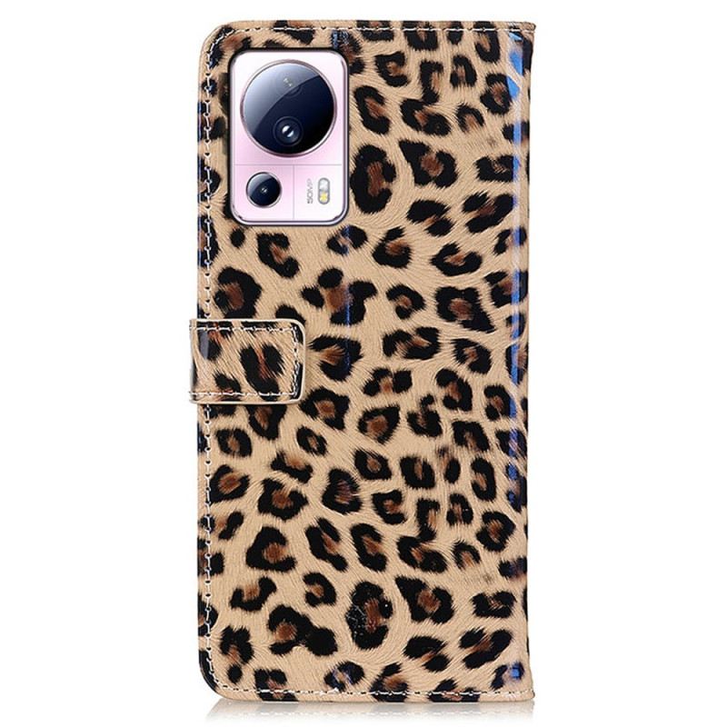 Flip Futrola Xiaomi 13 Lite Leopard