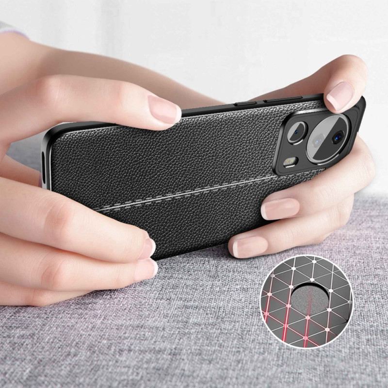 Maskica Xiaomi 13 Lite Efekt Dvostruke Linije Litchi Kože