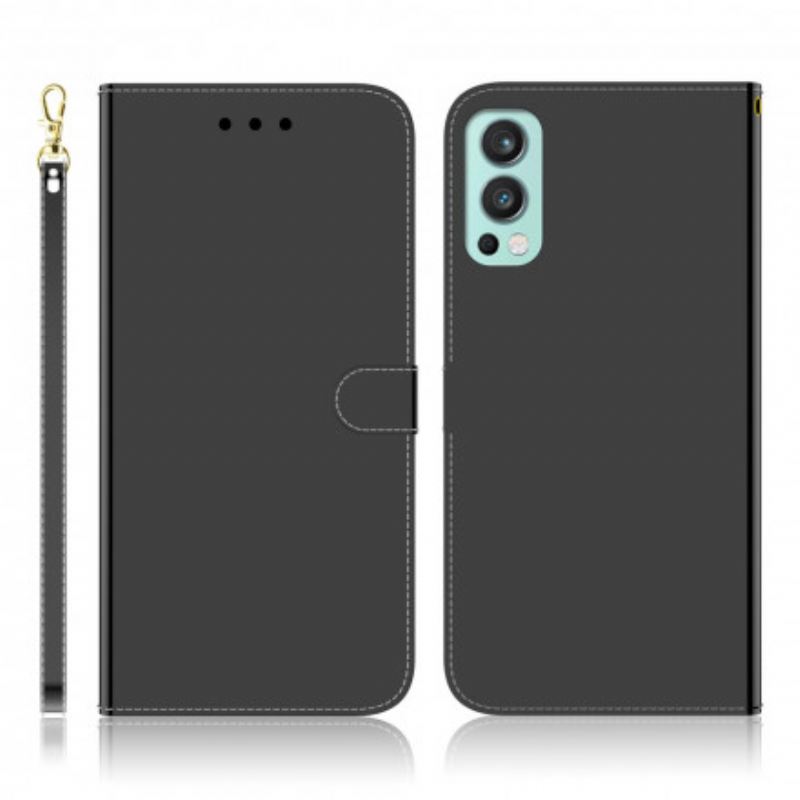 Futrola OnePlus Nord 2 5G Poklopac Ogledala Od Umjetne Kože