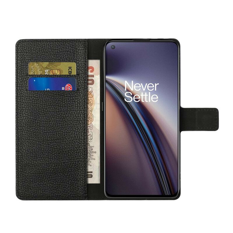 Kožna Futrola OnePlus Nord 2 5G Litchi Zrnati Kožni Efekt